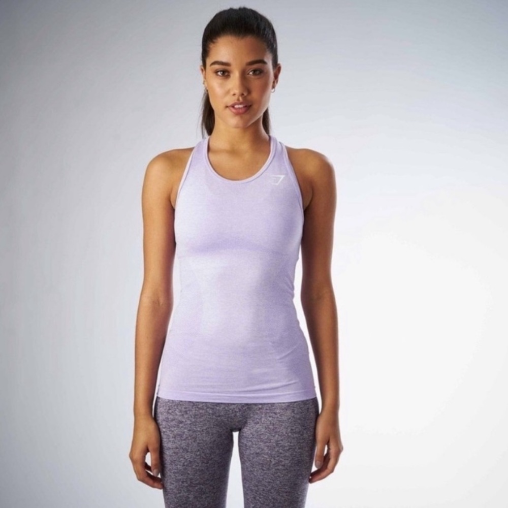 Gymshark Vital Seamless Tank, Lilac Size Small